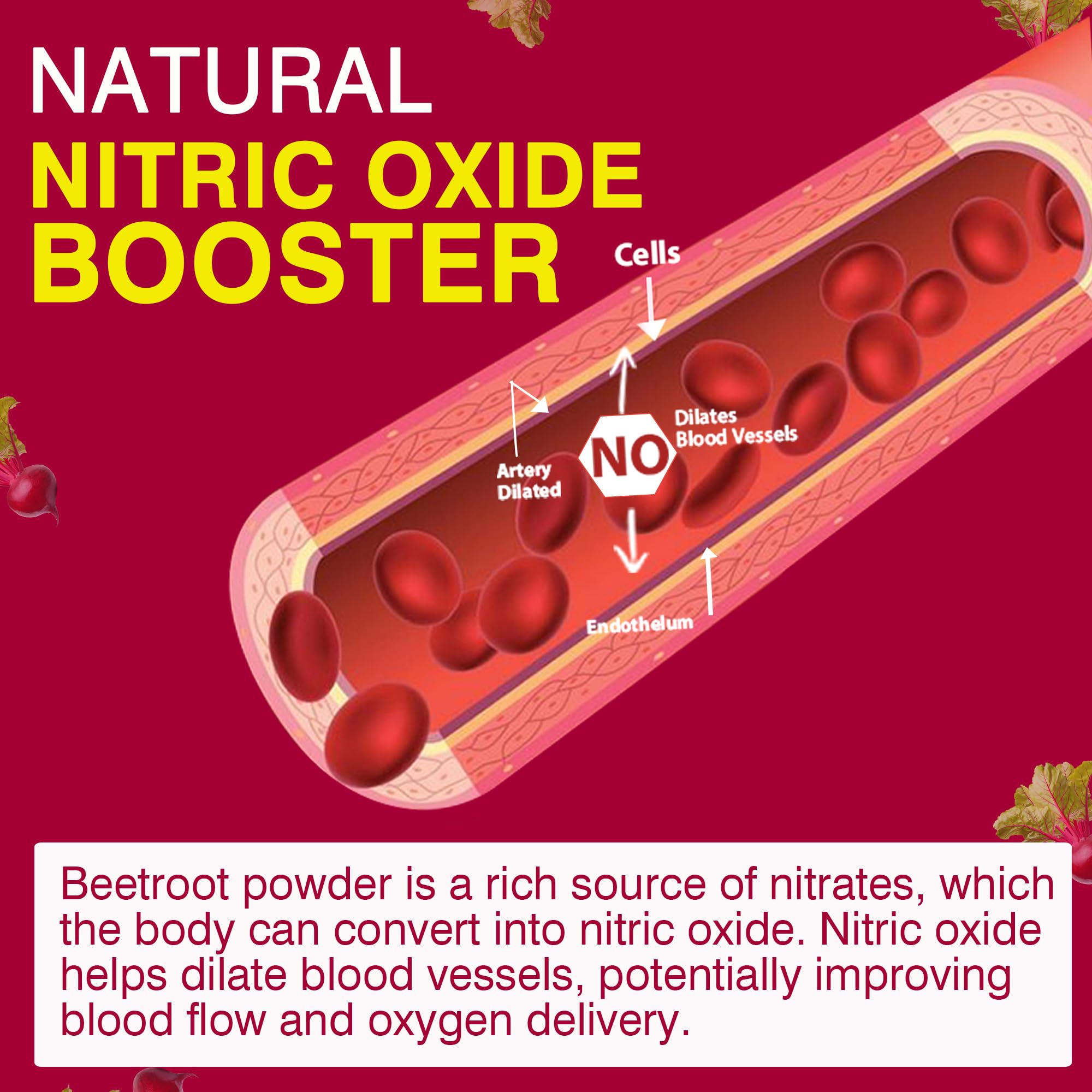 Safgumjel Beet Root Powder jar with scoop, rich in natural nitrates