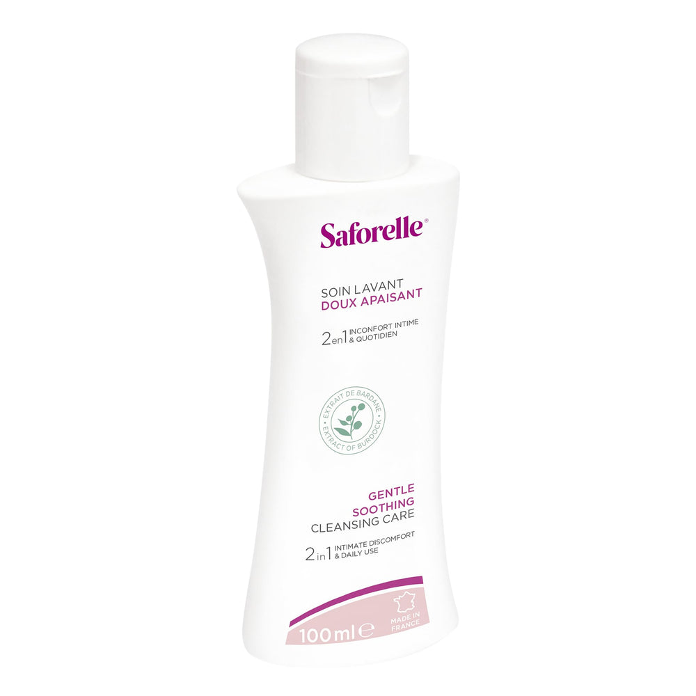 Saforelle skin close-up conveying comfort around sensitive areas.