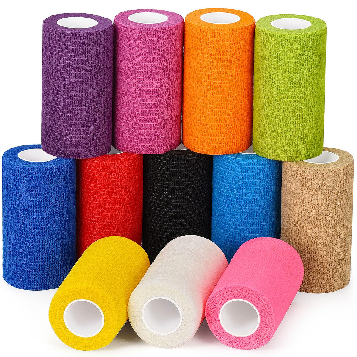 Sagafly self-adhesive bandage wrap roll showing easy self adhesion and adjustable compression