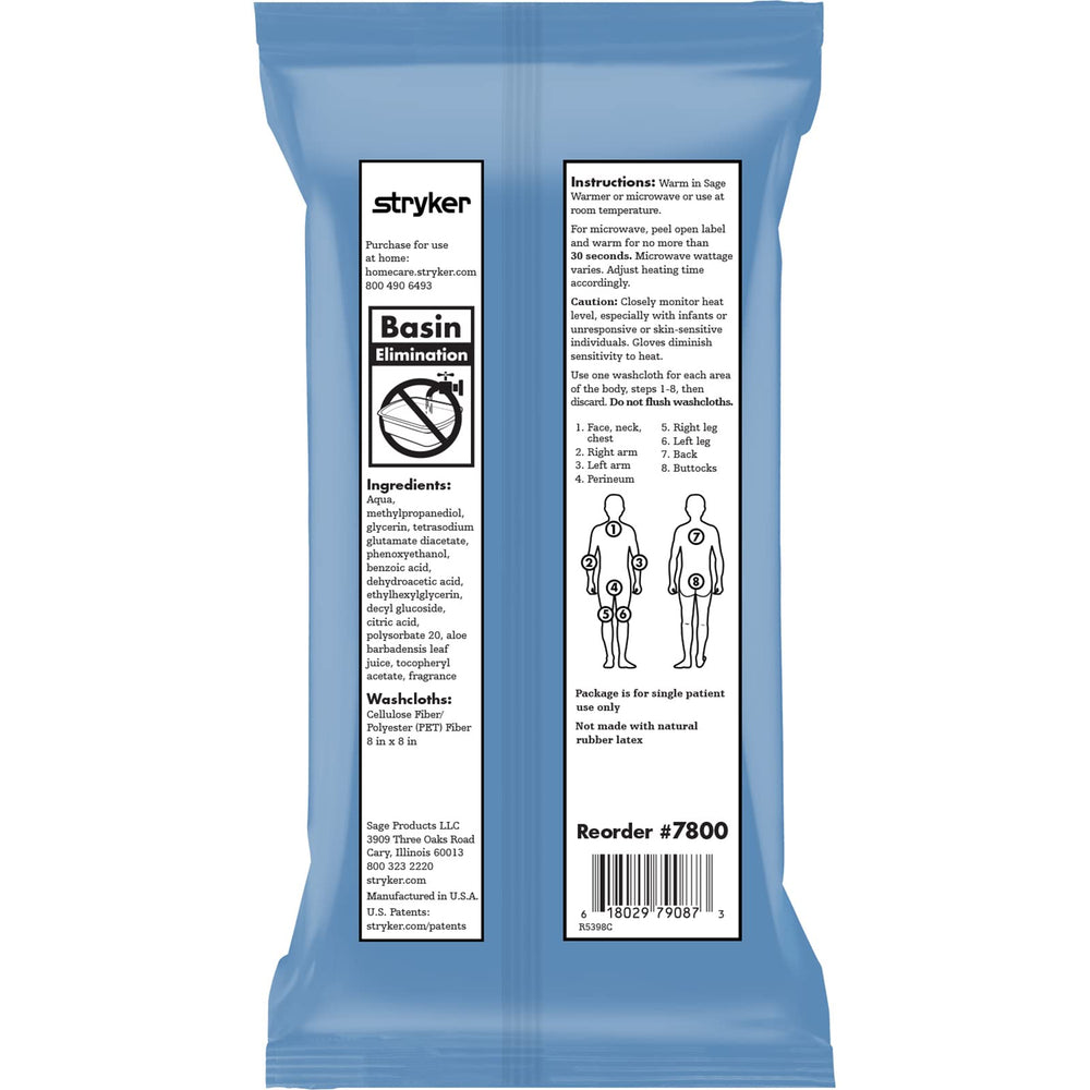Sage Stryker fresh scent adds pleasant touch to cleansing.