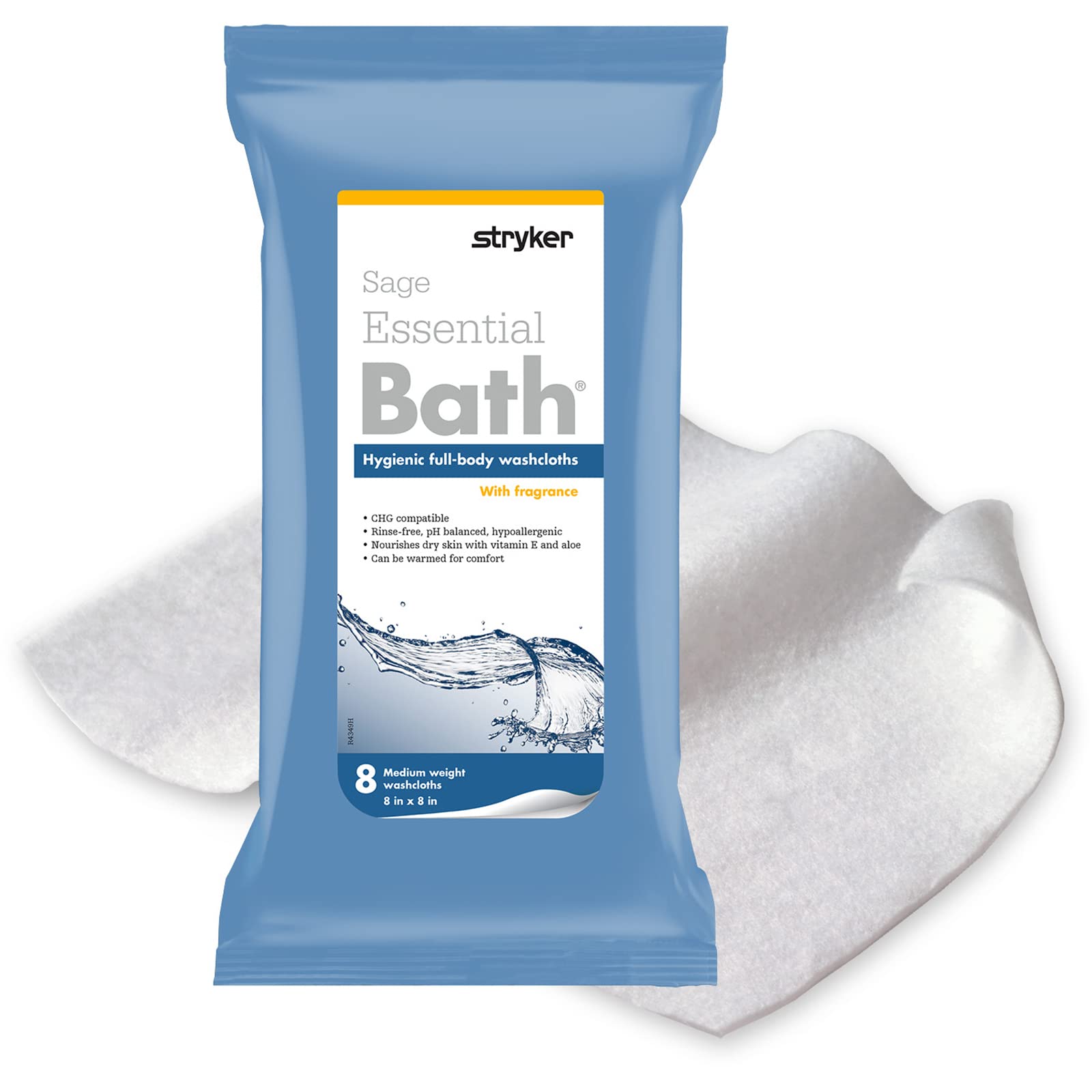 Sage Stryker washcloth bundle provides quick no-rinse cleansing anywhere.