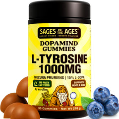 sages-of-the-ages dopamind gummies bottle front for daily focus support.
