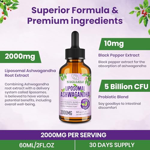 Sagllkli liposomal technology label highlighting enhanced bioavailability.