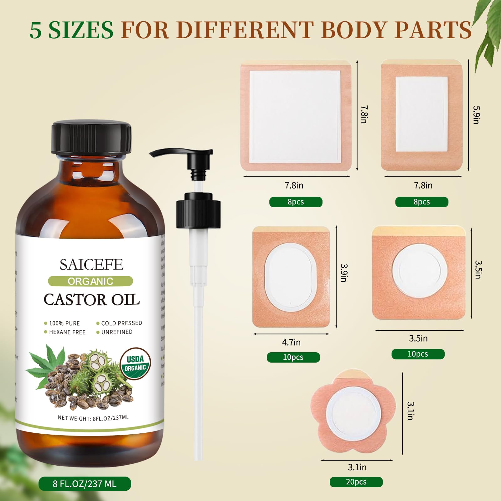 Saicefe castor oil patch plum blossom adds versatile shapes for varied spots.