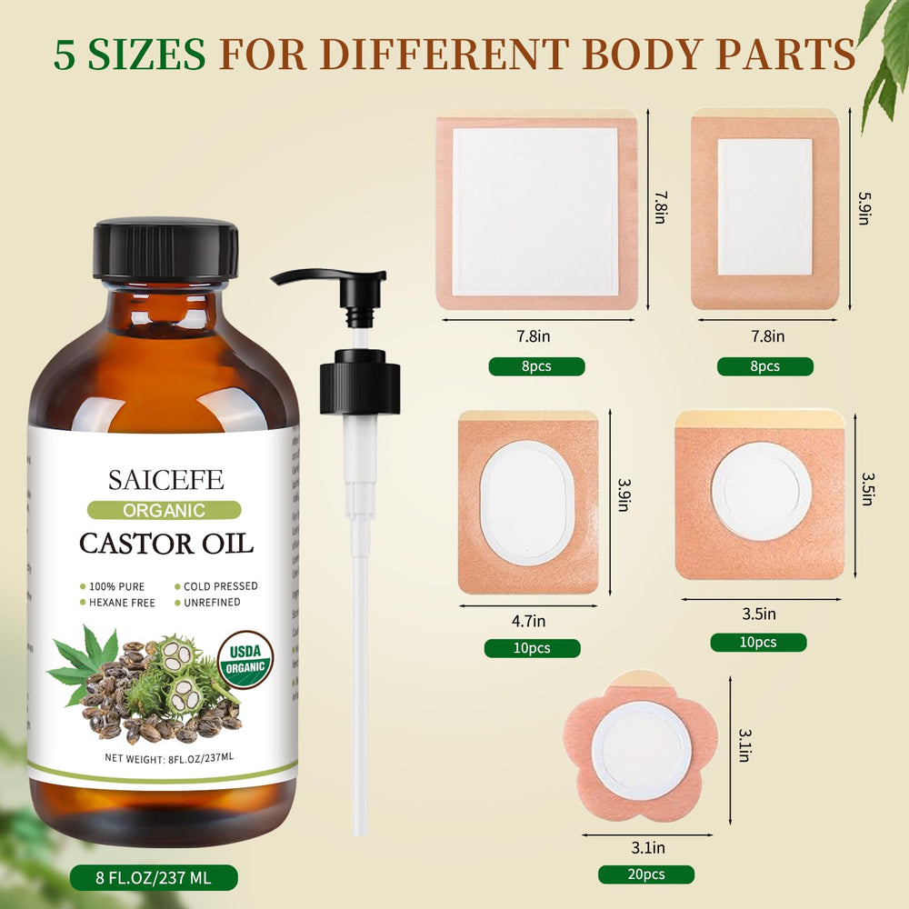 Saicefe castor oil patch plum blossom adds versatile shapes for varied spots.