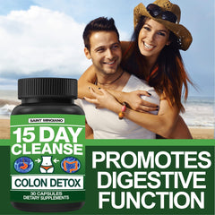 Saint Mingiano colon cleanse capsules showing convenient daily dosage
