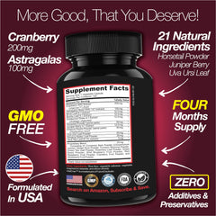 Saint Mingiano detox cranberry close-up highlights 200 mg cranberry fruit.