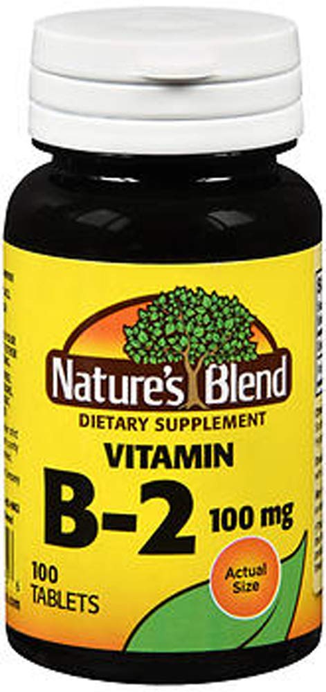 Sainyer Nature's Blend Vitamin B2 100 mg bottle supports daily routine.
