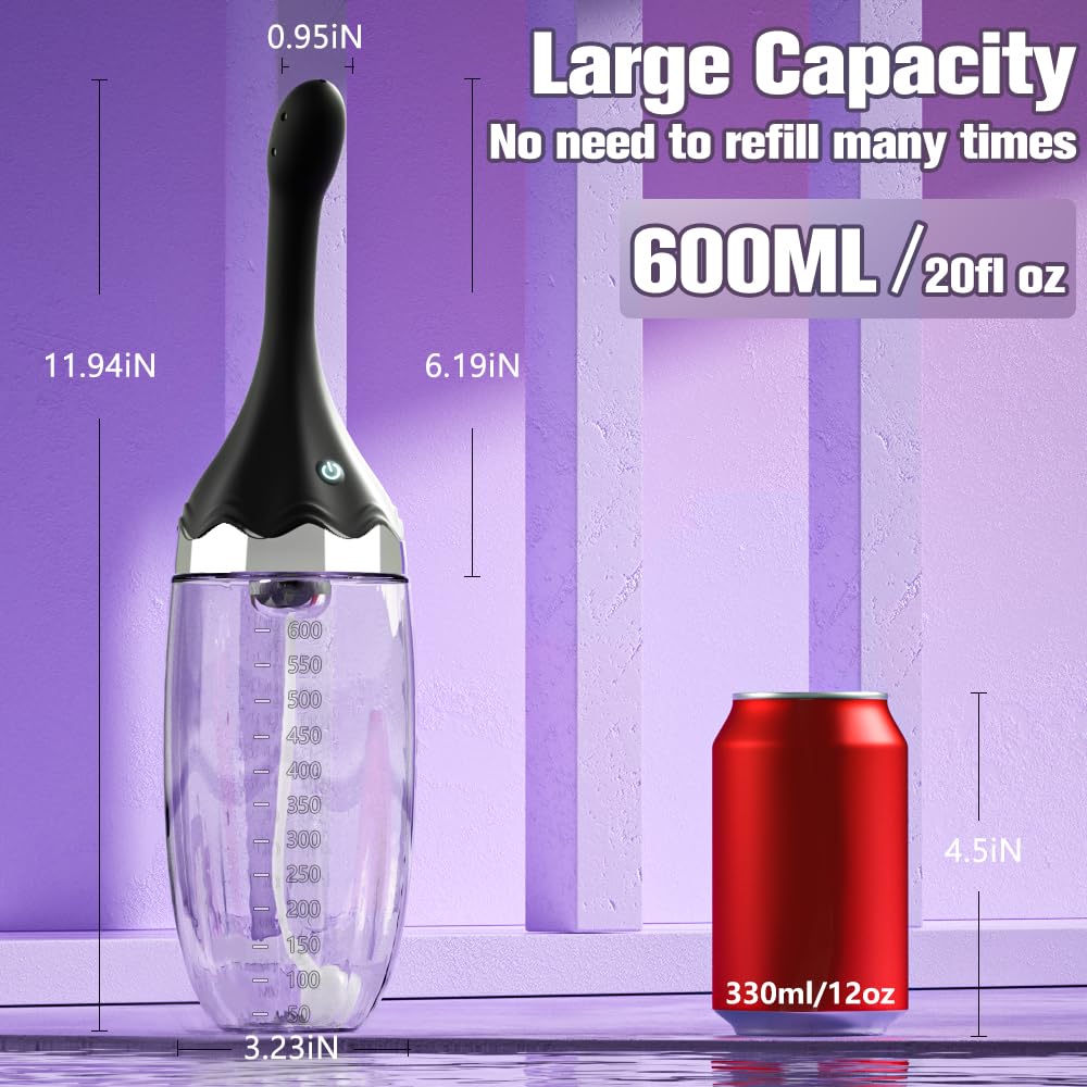 SAITONG 20oz bottle supports longer sessions with fewer refills