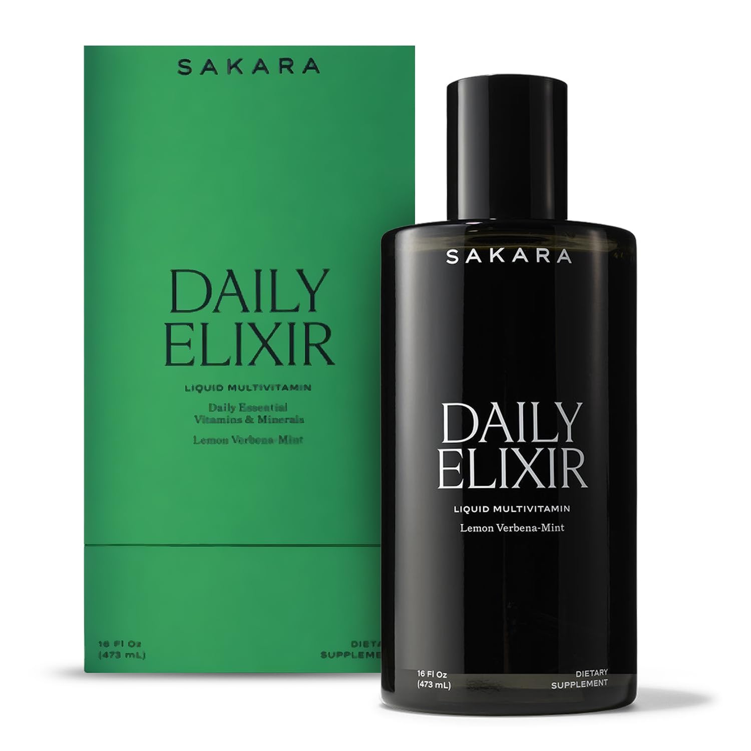 SAKARA Daily Elixir lifestyle shot supporting busy morning wellness.