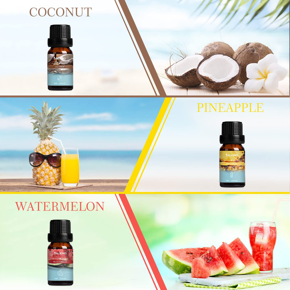 SALKING Pineapple fragrance oil bottle pour brightens rooms with a sunny tropical scent.