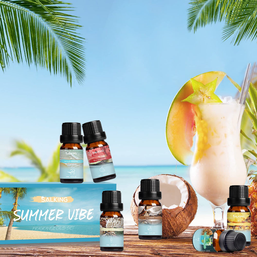SALKING Watermelon fragrance oil bottle pour offers juicy summer aroma for diffusers.