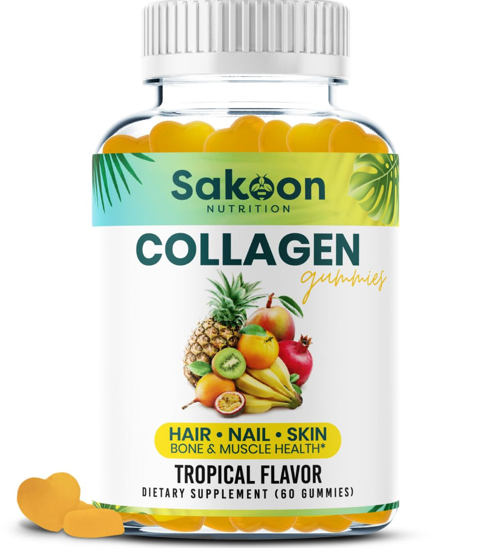 Sakoon Nutrition Halal Collagen Gummies for face glow and smoother skin.