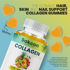 Sakoon Nutrition Gummies deliver skin hydration and elasticity benefits.