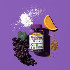 Kids enjoy berry flavored Sakoon gummies for daily wellness