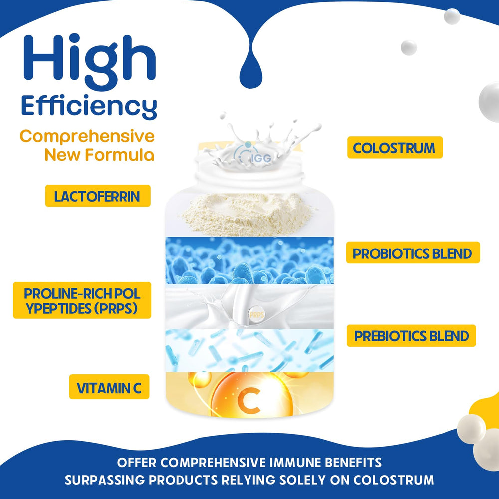 Sakpwer Gummies ingredients panel highlights lactoferrin, PRPs, and vitamin C.