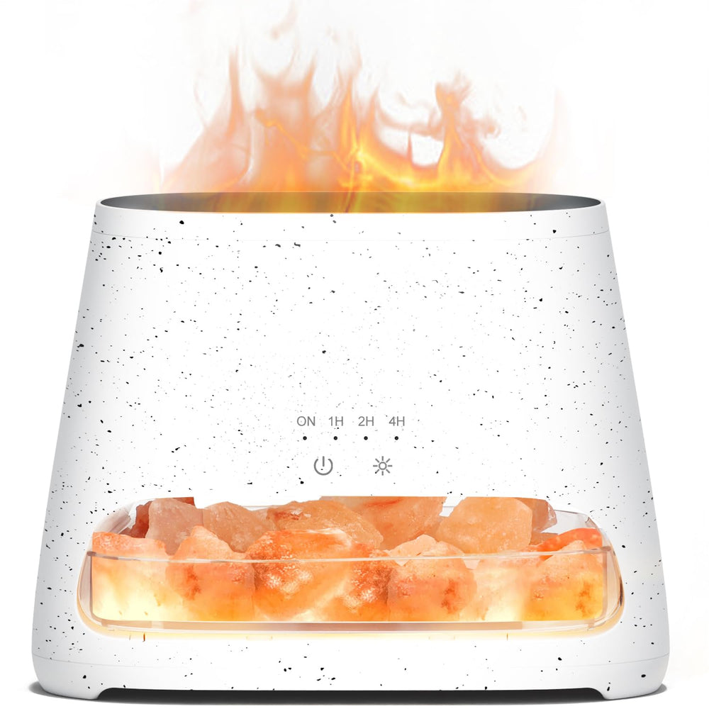 SALKING 2-in-1 Himalayan Salt Lamp Diffuser offers calming ambient glow and fragrance.