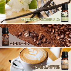 SALKING Coffee Shop Fragrance Oils Set Café Latte: versatile aroma for diffusers and DIY candles.