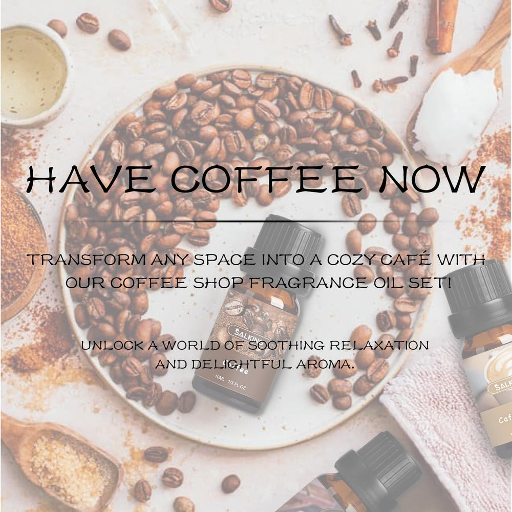 SALKING Coffee Shop Fragrance Oils Set French Vanilla: versatile aroma for diffusers and skincare.