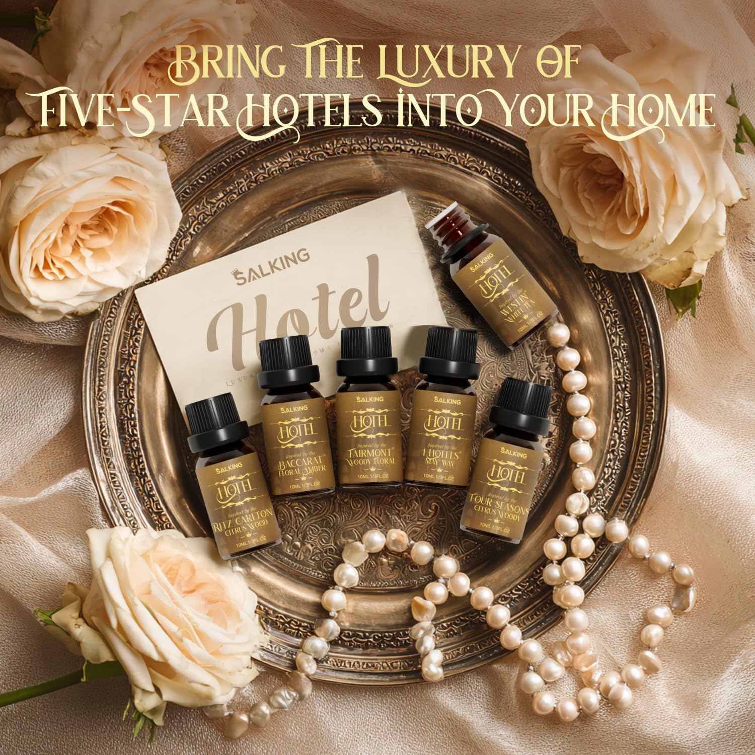 SALKING Hotel Diffuser Oil gift set is travel-friendly and gift-ready.