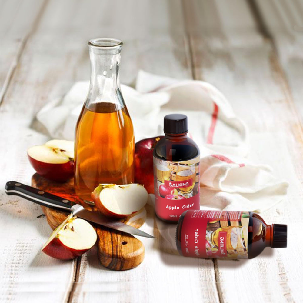 SALKING Apple Cider Fragrance Oil shown with diffuser for seasonal home fragrance.