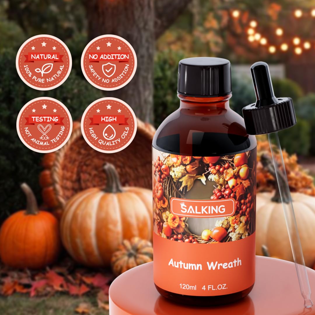 SALKING fragrance oil added to candle wax for strong seasonal scent throw
