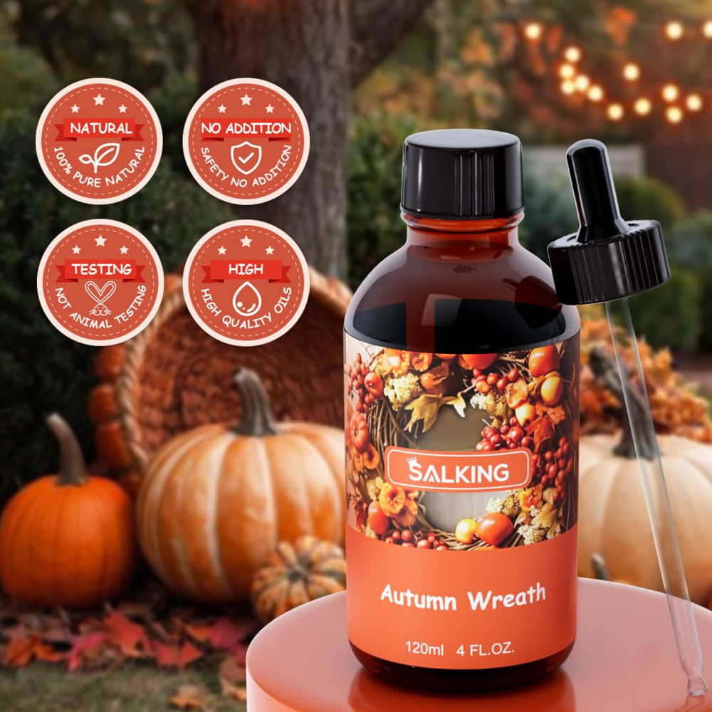 SALKING fragrance oil added to candle wax for strong seasonal scent throw