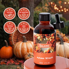 SALKING fragrance oil added to candle wax for strong seasonal scent throw