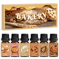 SALKING Bakery Fragrance Oils – Premium Essential Oil Set for Diffusers & Candles (Cookies, Pie, Cinnamon Rolls, Vanilla Cake, Snickerdoodle, Sugar Cookie)