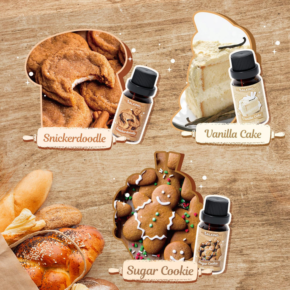 SALKING Cinnamon Rolls oil bottle delivering comforting spice for home fragrance