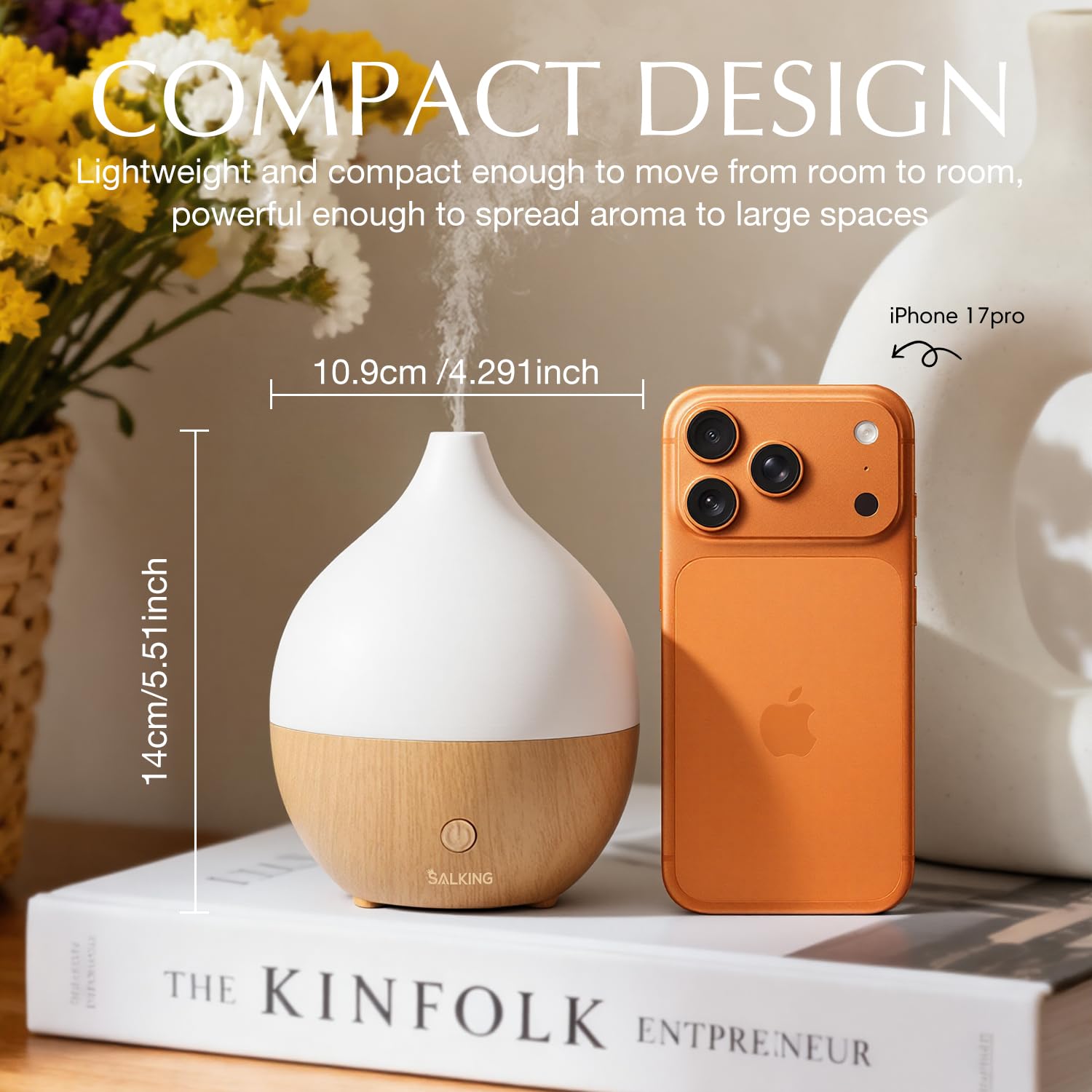 SALKING BPA-free diffuser materials support safe, eco-friendly use.