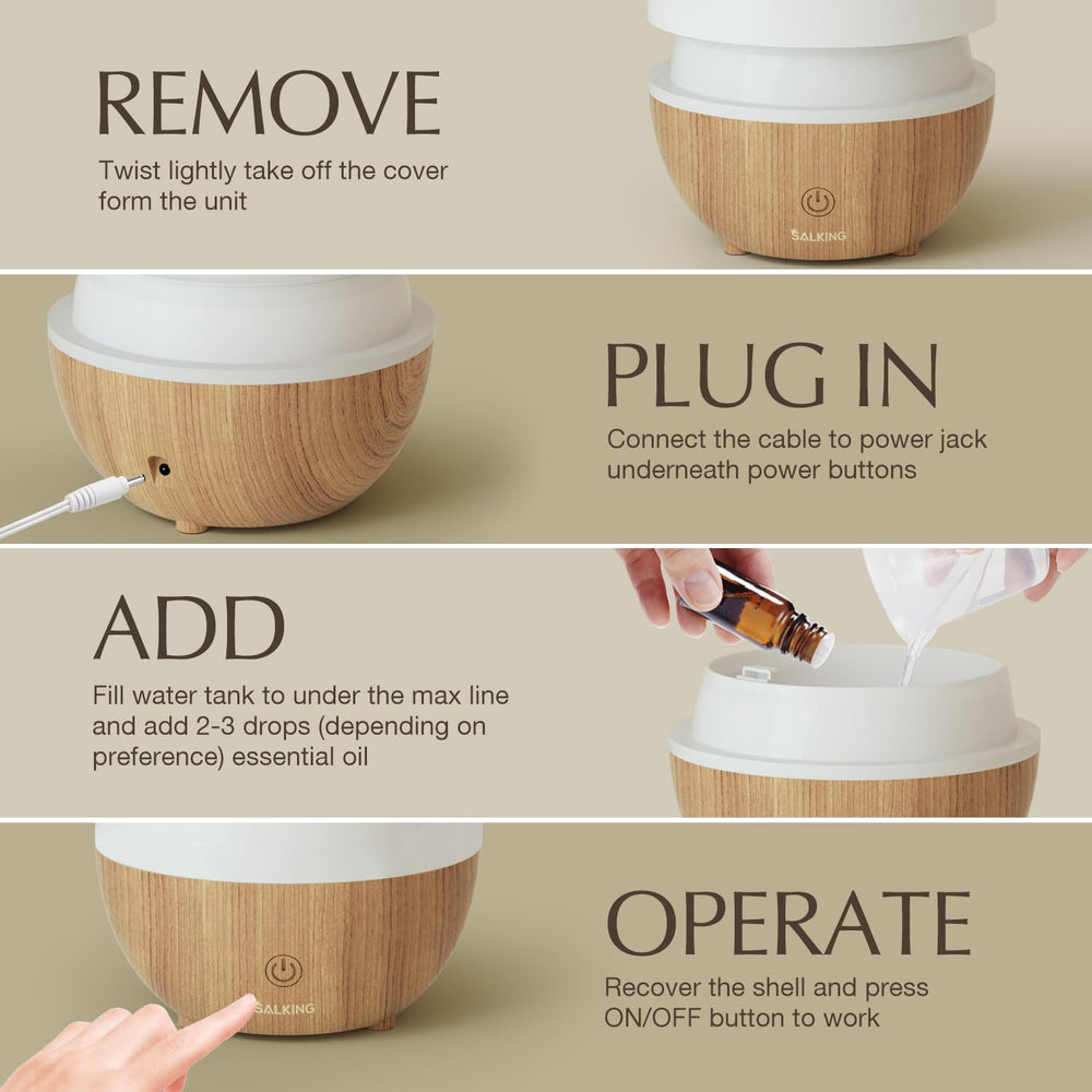 SALKING Portable diffuser for home, office, or travel setups.