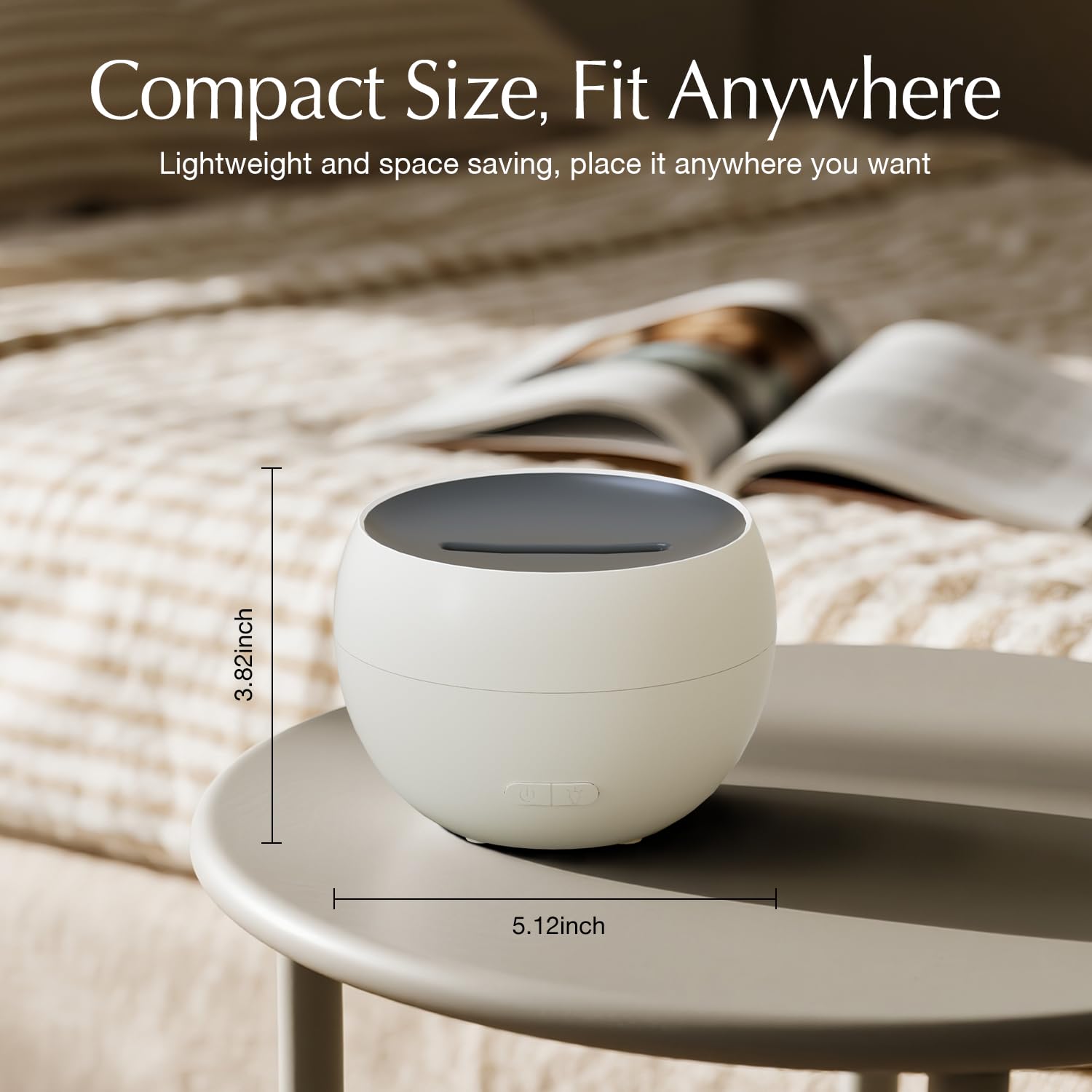 SALKING flame-light diffuser enhances living room mood