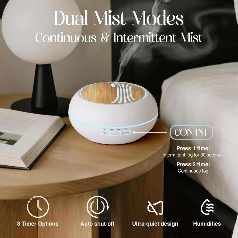 SALKING diffuser timer options 1H, 3H, or 6H with auto-off.