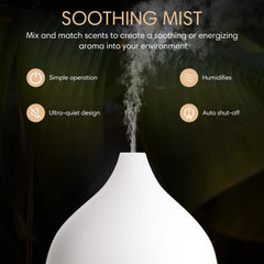 SALKING Diffuser demonstrates ultrasonic mist for a cool, refreshing fragrance at home.