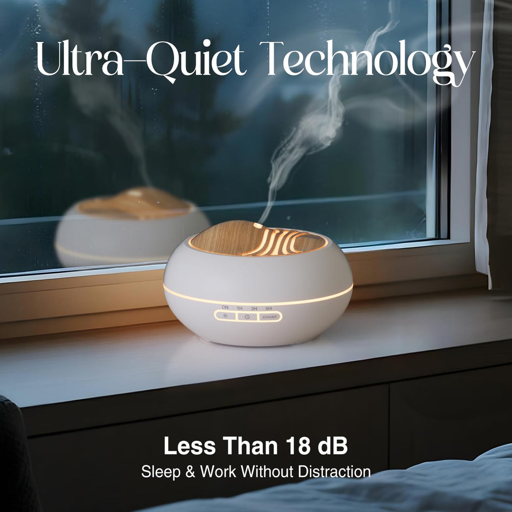 SALKING ultrasonic diffuser operates quietly, under 23 dB for peaceful spaces.