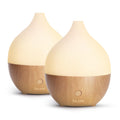 SALKING Essential Oil Diffuser (Set of 2) – 100ml Ultrasonic Diffusers for Home & Office