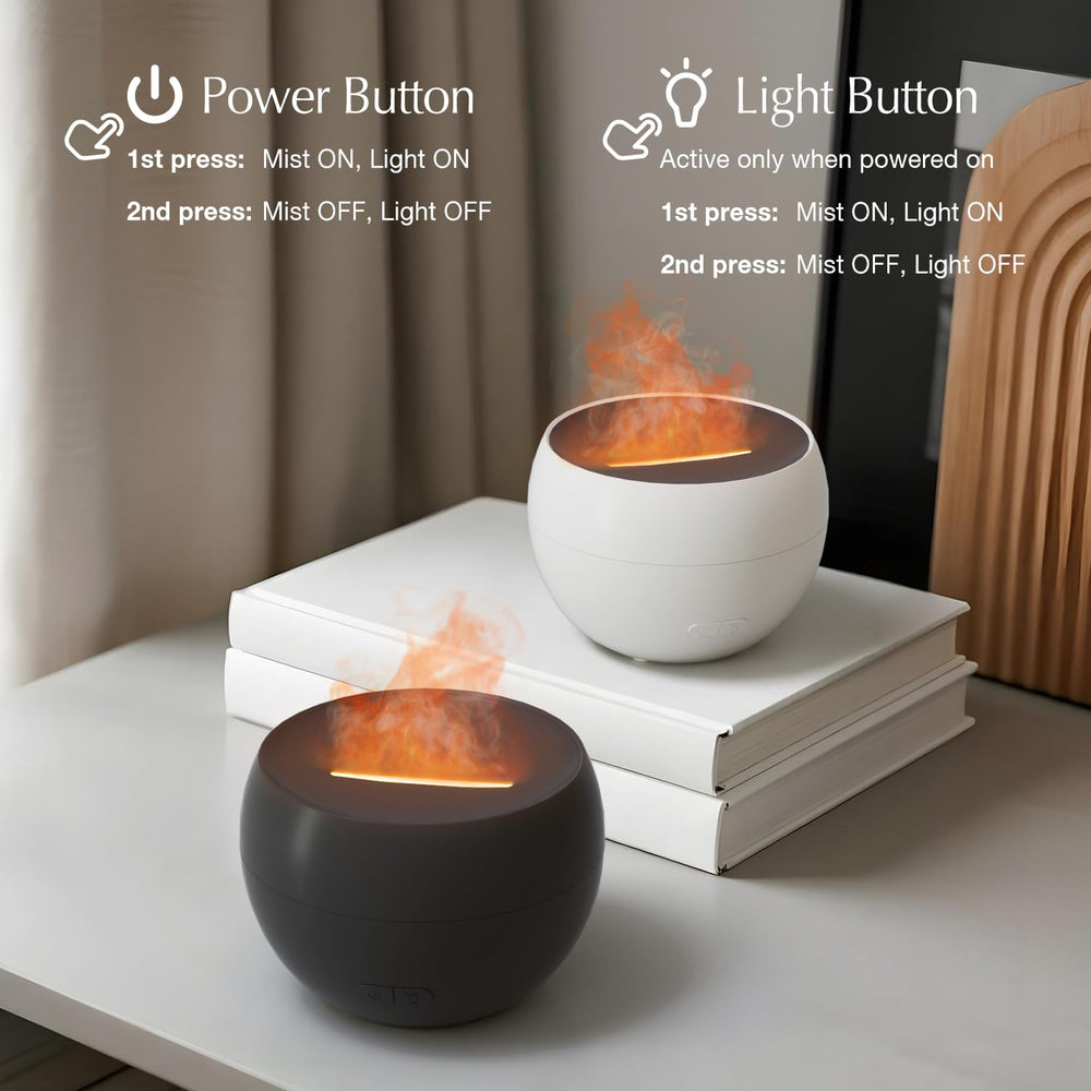 SALKING Flame Diffuser Bedroom soft glow creates relaxing nighttime ambience