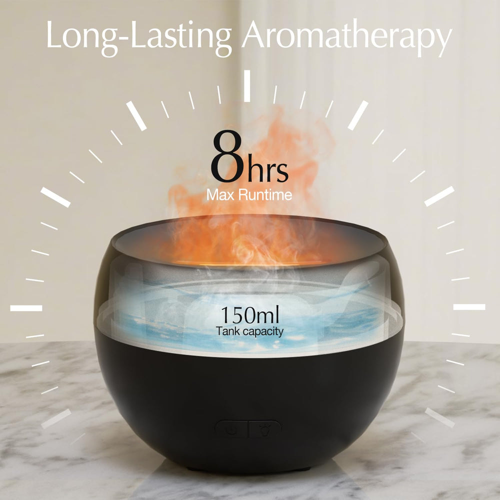 SALKING Flame Diffuser close-up amber LED flame enhances mood lighting