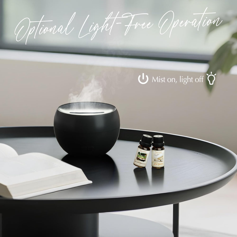SALKING flame diffuser features a compact form that fits desks and nightstands beautifully.