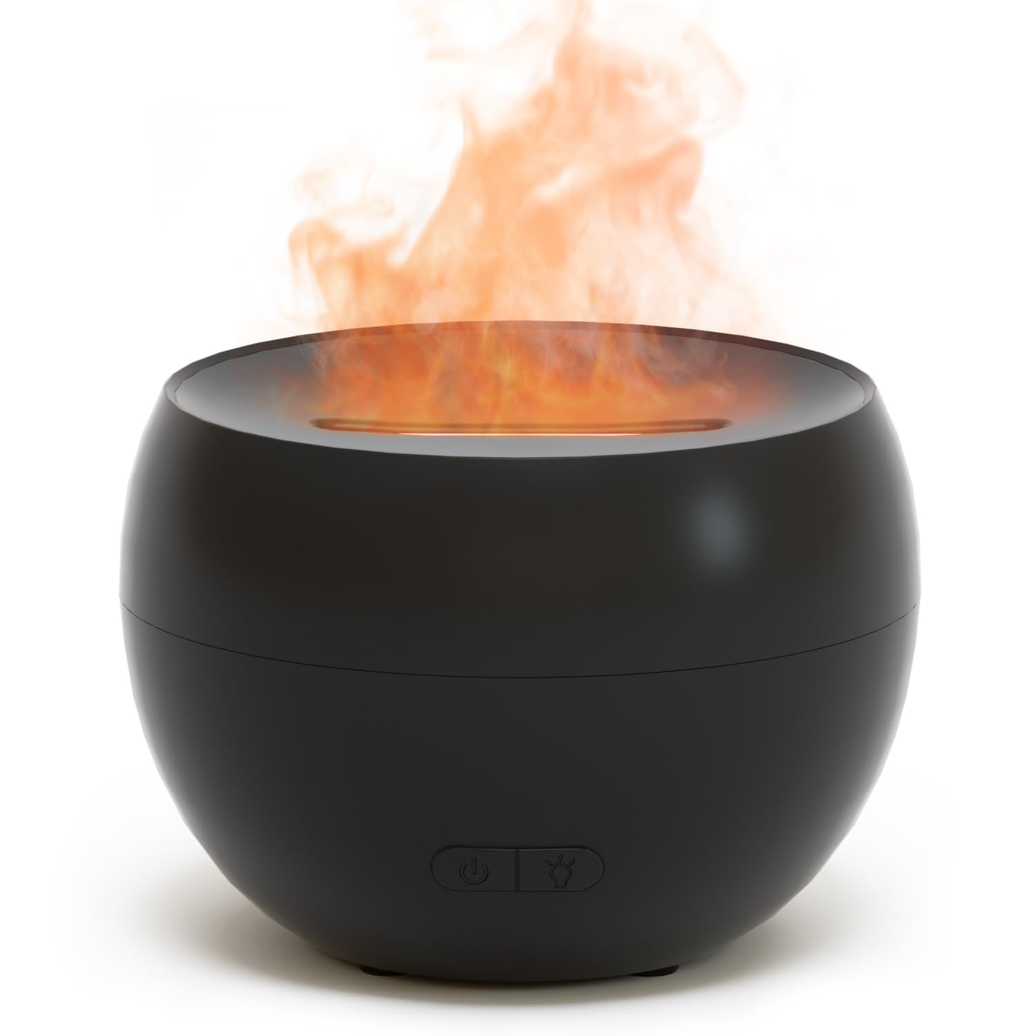 SALKING Flame Diffuser emits a warm amber glow with subtle mist for calming evenings.