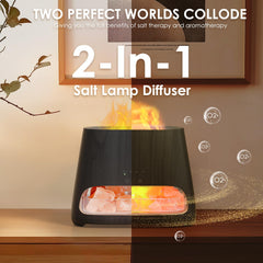 SALKING lamp with flame-like LED effect for cozy ambience