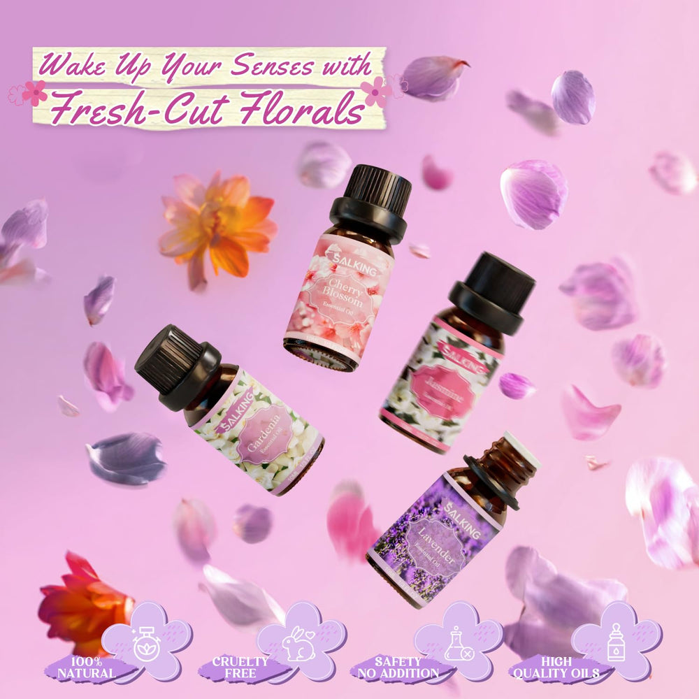 SALKING Gardenia essential oil bottle creates cozy spa-like atmosphere