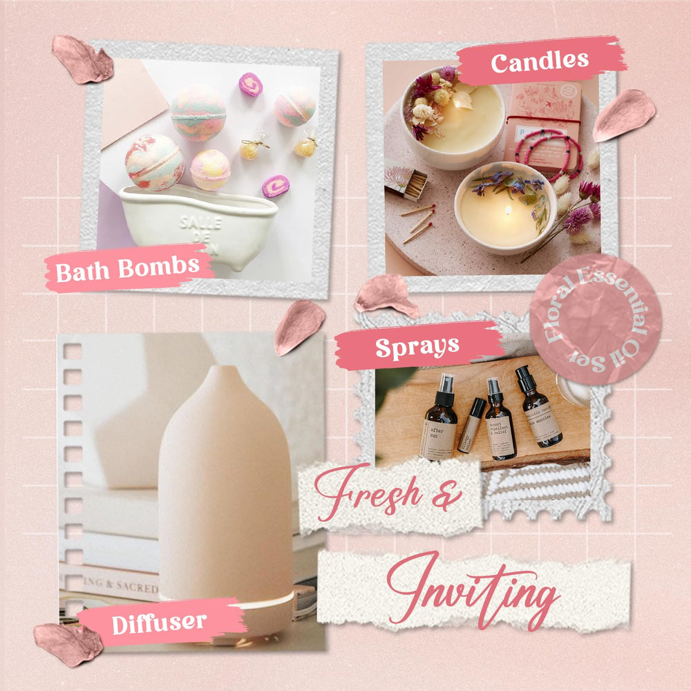 SALKING Gardenia bottle, lush bloom aroma for spa-like home fragrance
