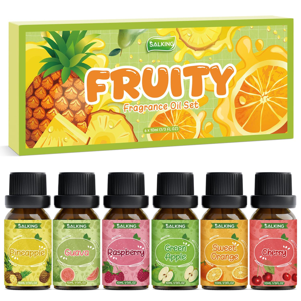 SALKING Pineapple essential oil bottle for diffuser, uplifting aroma.