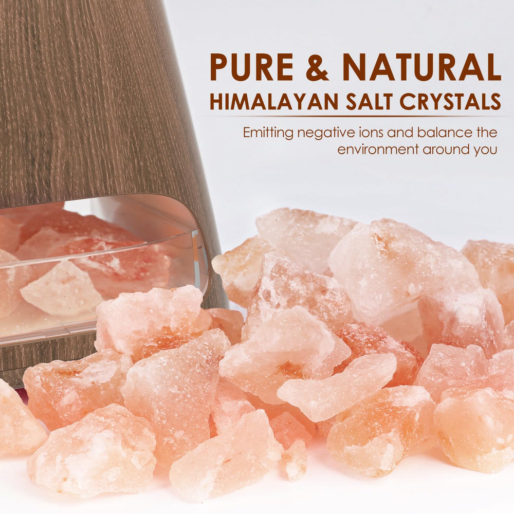 SALKING Himalayan salt crystals close-up showing natural pink hues and texture