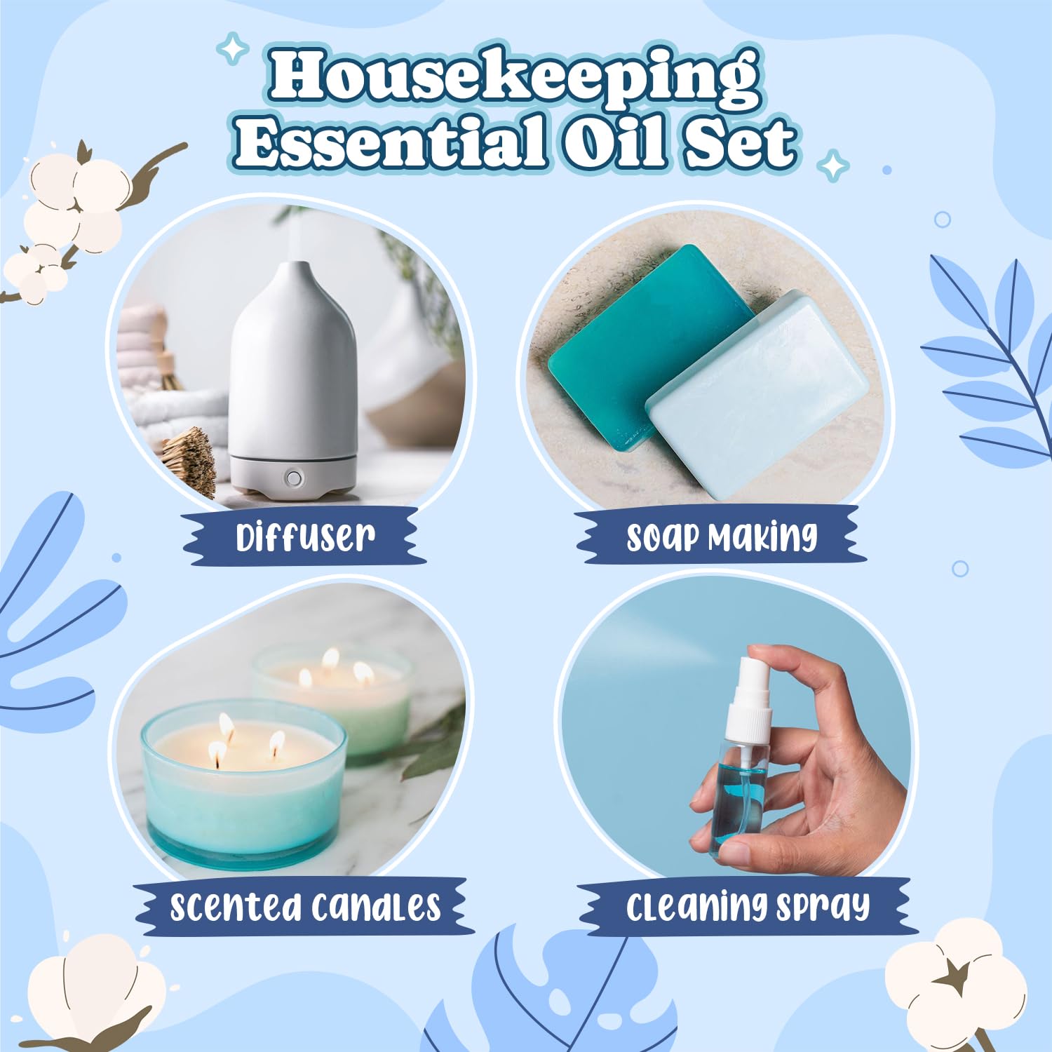 SALKING Housekeeping set packaging showcases a gift-ready aroma collection