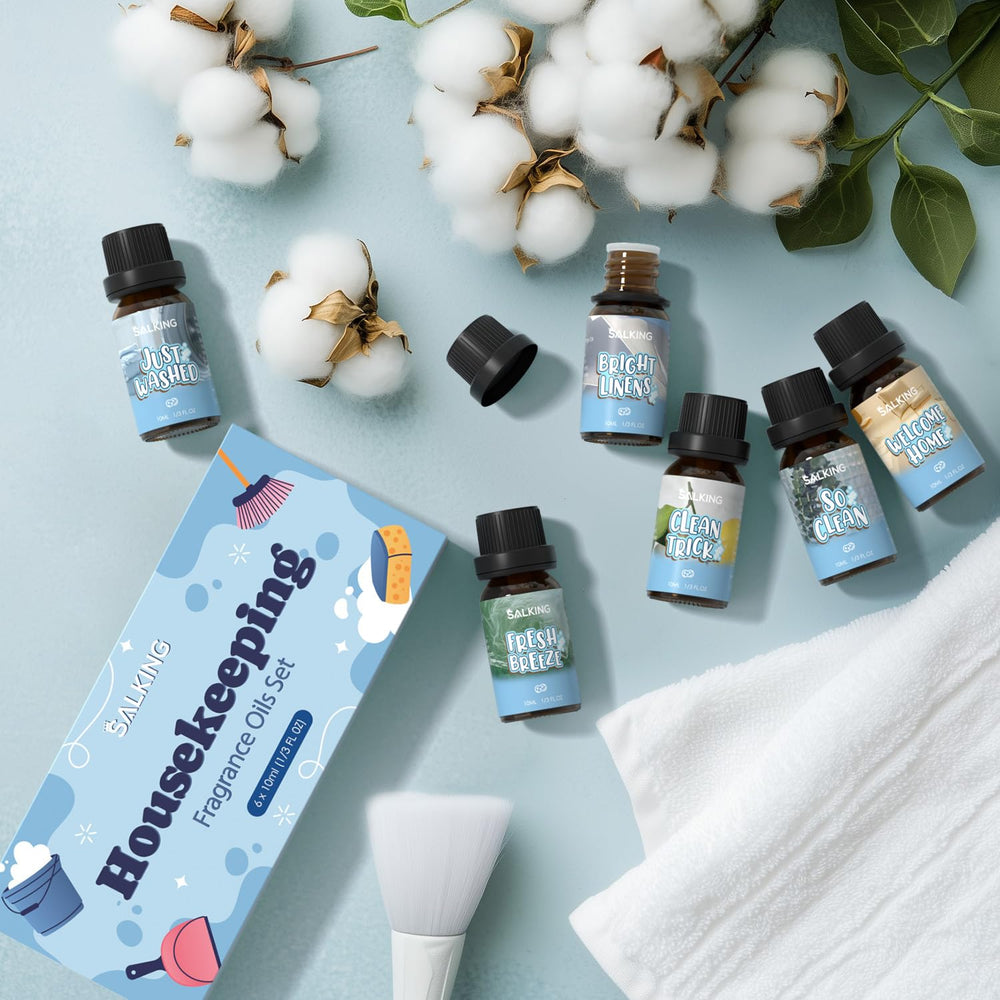 SALKING So Clean diffuser oil bottle promotes a soothing, tidy ambiance