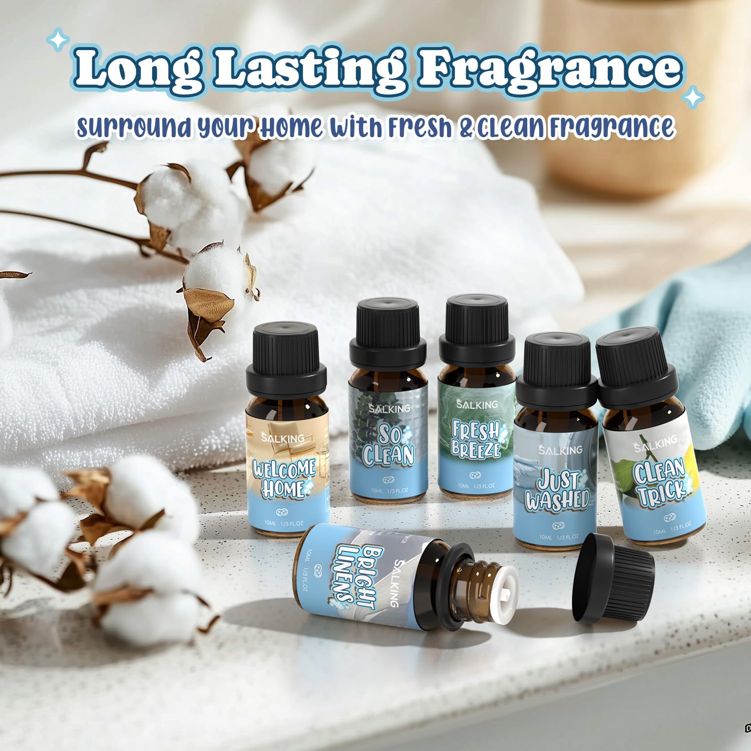 SALKING Welcome Home diffuser oil bottle creates a warm, inviting atmosphere