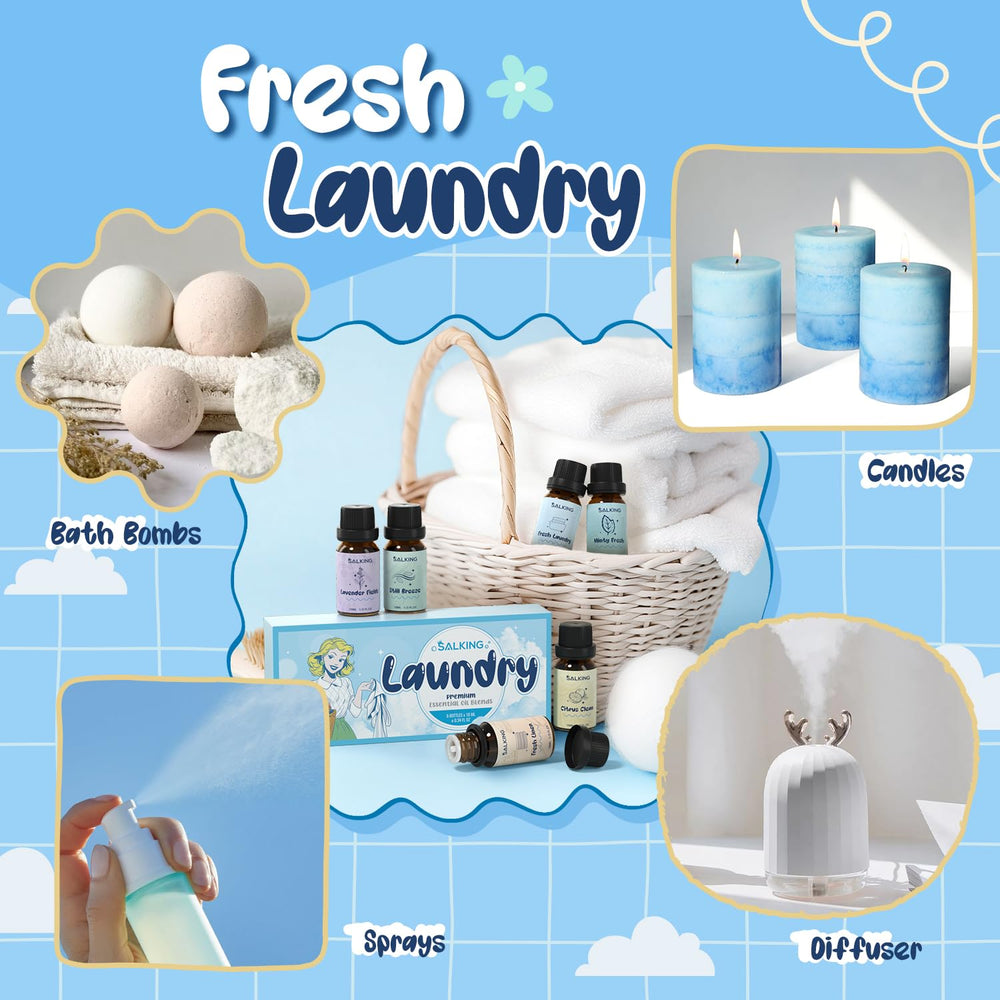 SALKING Laundry Collection diffuser and cleaning use image showcasing versatility